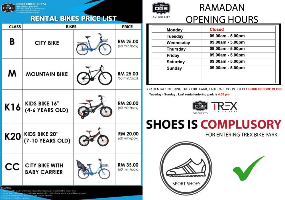 Trex bike best sale park puncak alam